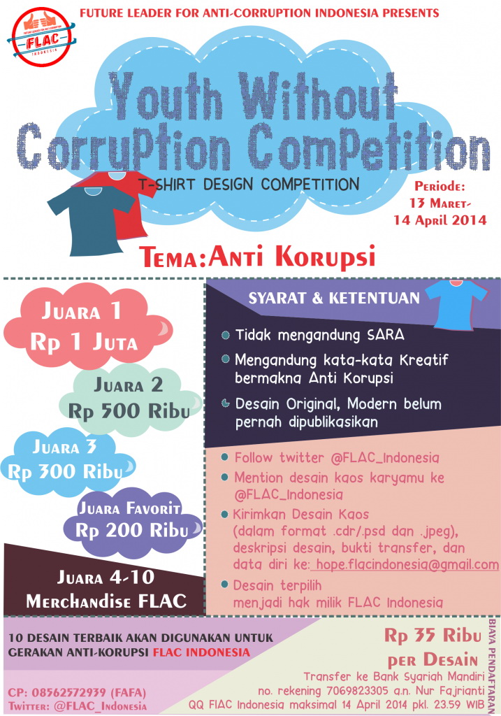 Lomba desain kaos, Youth Without Corruption