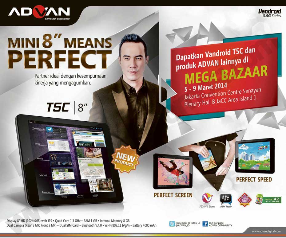 Promo produk ADVAN di Mega Bazaar Consumer Show 2014 JCC