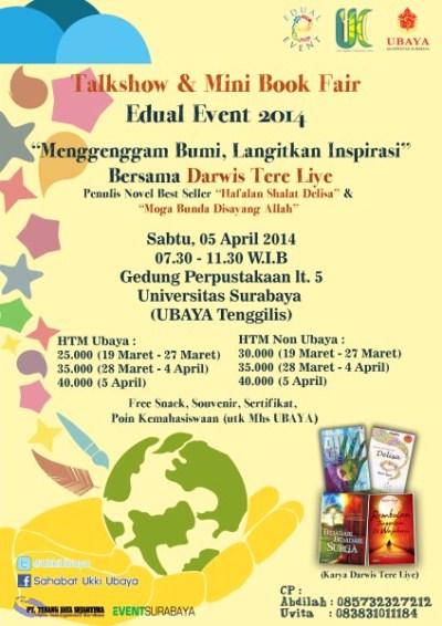 Talkshow & Mini Book Fair Edual Universitas Surabaya