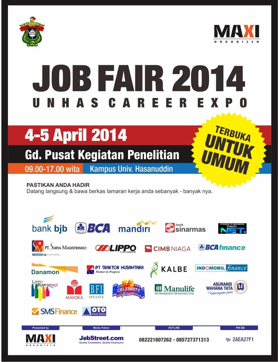 UNHAS Career Expo 2014, Bursa kerja Makassar