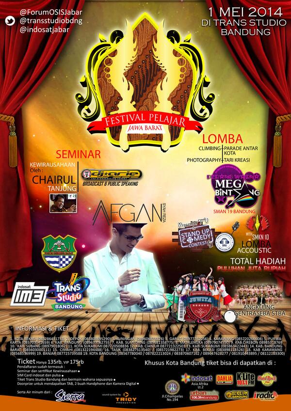 Festival Pelajar Jawa Barat Trans Studio Bandung