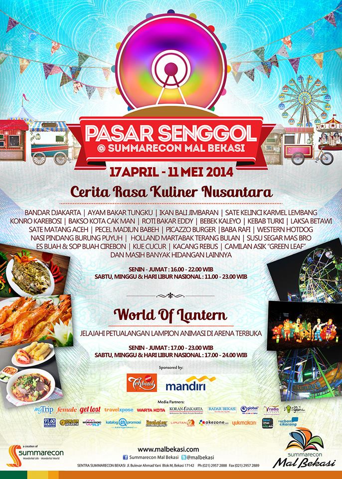Nantikan! Pasar Senggol Summarecon Mal Bekasi