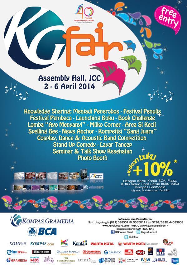 Kunjungi Kompas Gramedia Fair 2014 JCC