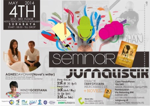 Seminar Jurnalistik Surabaya bersama ANGES DAVONAR & WINDY GOESTIANA