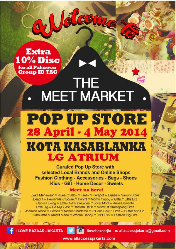 THE MEET MARKET Pop Up Store Bazaar Kota Kasablanka