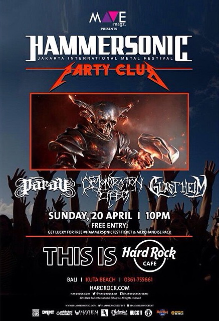 Hammersonic 2014 Party Club Bali