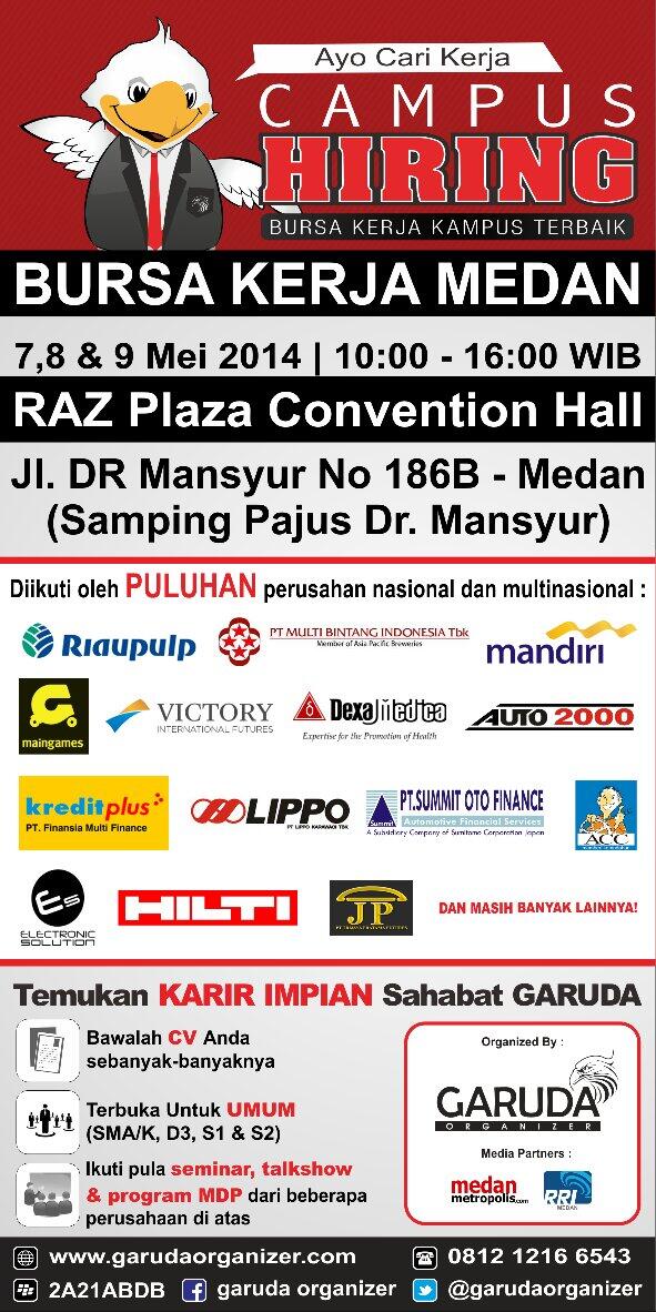 Campus Hiring, Bursa Kerja Medan