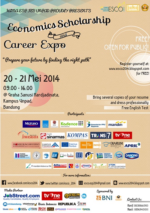 Job Fair Bandung Economics Scholarship and Career Expo UNPAD