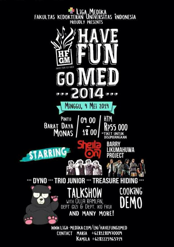 Liga Medika FK UI gelar Have Fun Go Med bersama Sheila on 7