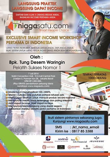 Workshop Income Bersama Tung Desem Waringin