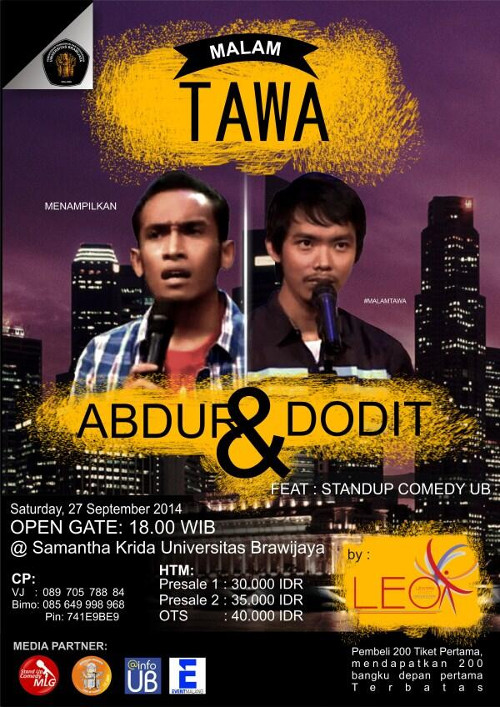Malam Tawa Bersama Abdur & Dodit