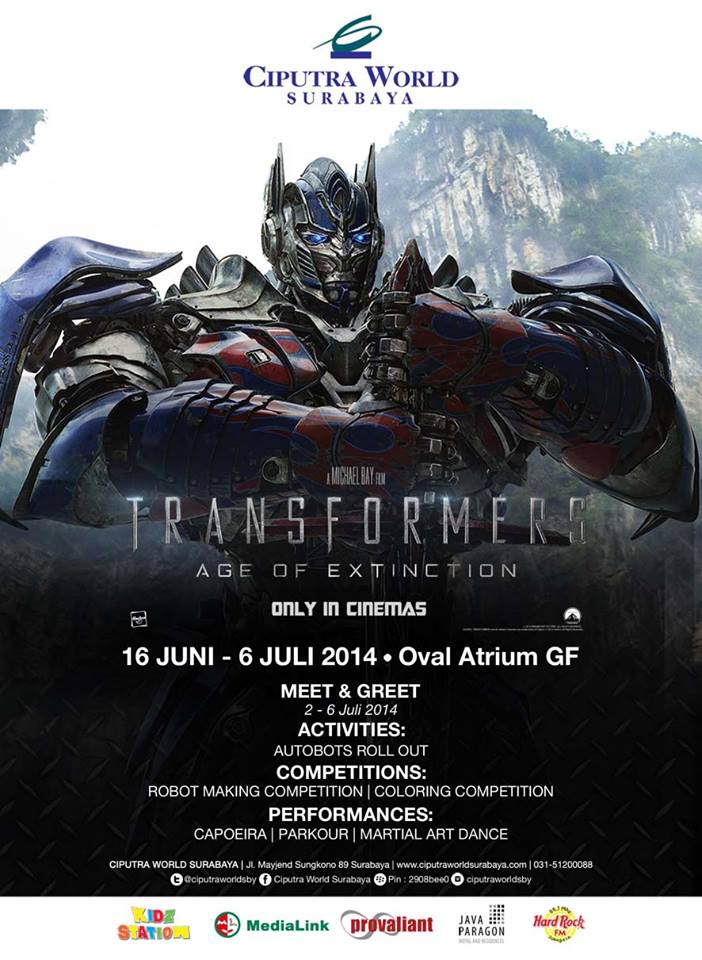TRANSFORMER 4: AGE OF EXTINCTION kini hadir di Surabaya