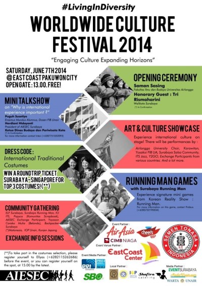 Worldwide Culture Festival 2014 Surabaya