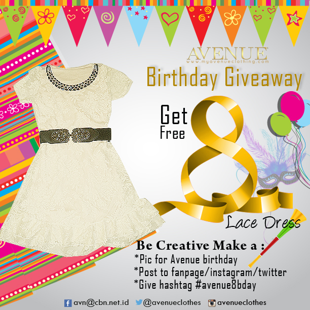 Kontes Foto AVENUE BIRTHDAY GIVEAWAY