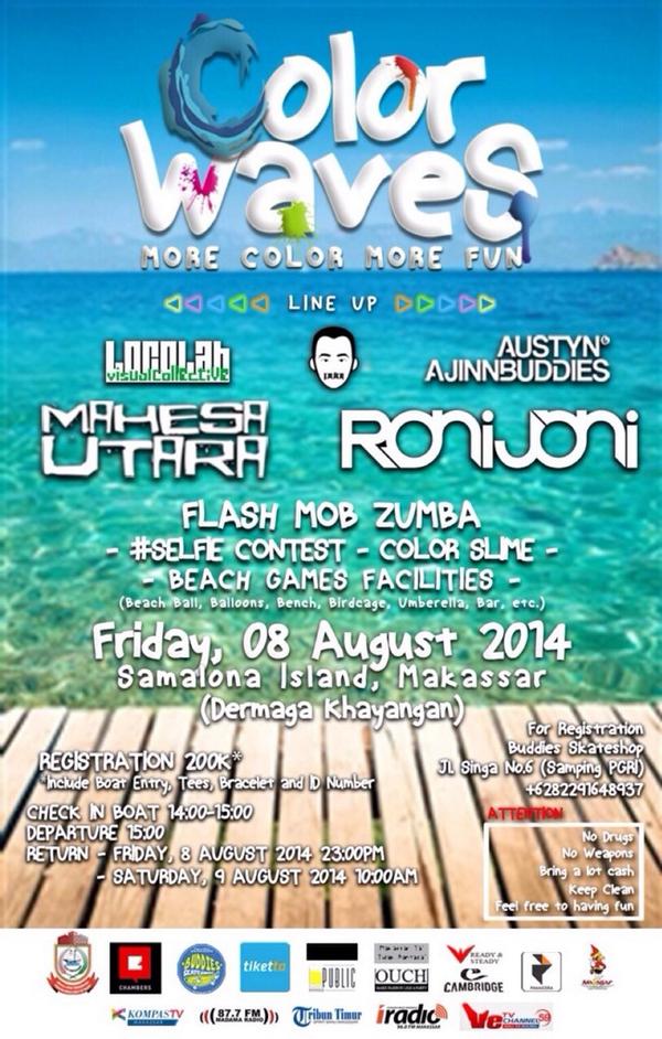 Ramaikan Color Waves 2014 Makassar
