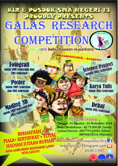 Galas Research Competition SMAN 13 Jakarta