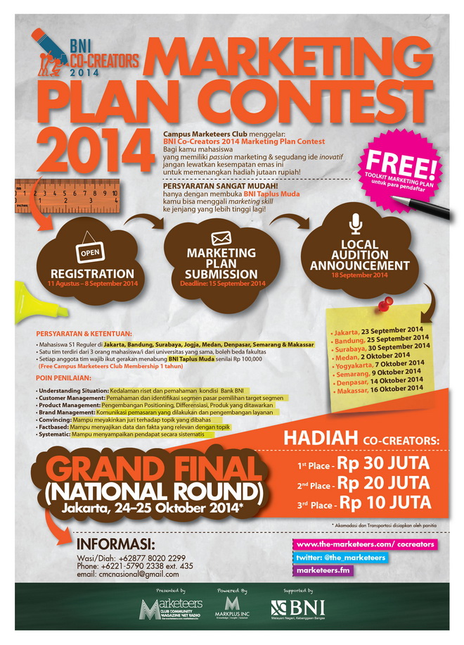 BNI Co-Creators 2014: Marketing Plan Contest