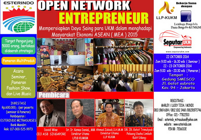 “ONE“  ( OPEN NETWORKING ENTERPRENEUR ) - Jakarta