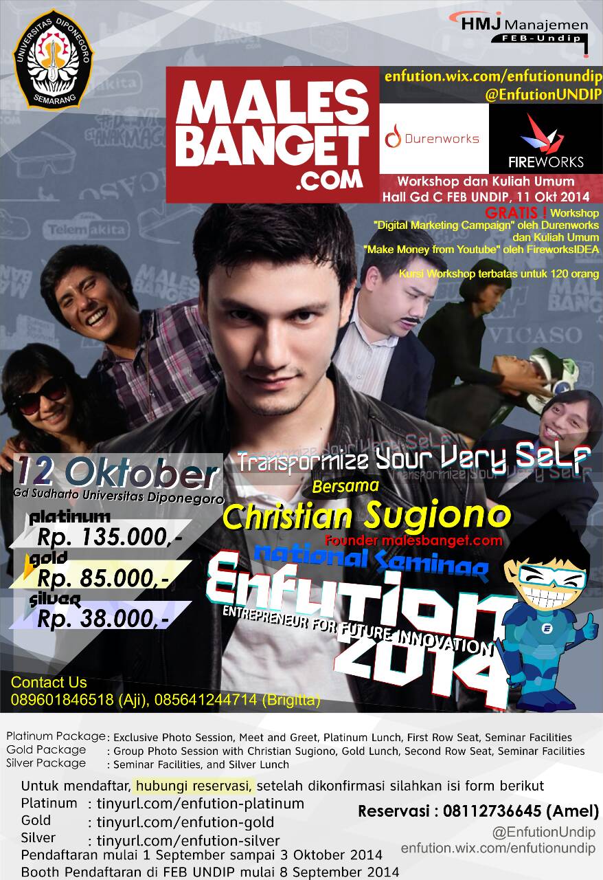 Enfution: Entrepreneur for Future Innovation 2014 @UNDIP