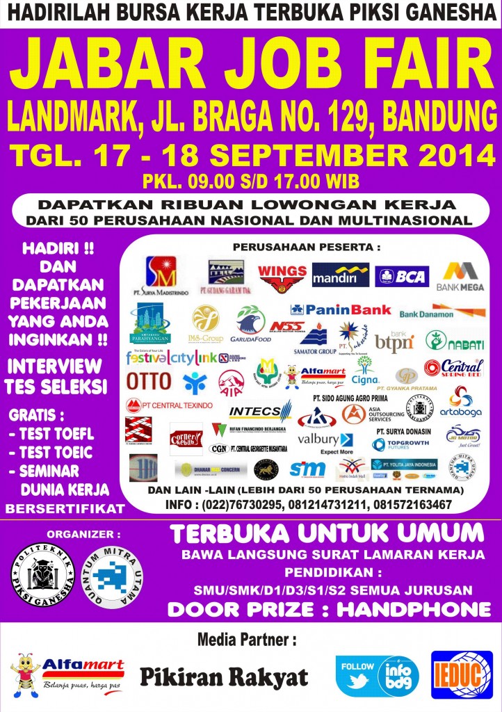 Jabar Job Fair September 2014