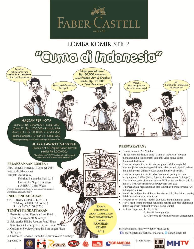 Lomba Komik Strip "Cuma di Indonesia" - Surabaya