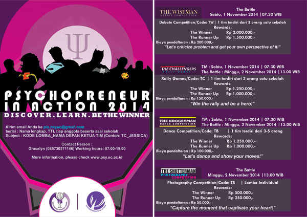 Psychopreneur In Action 2014