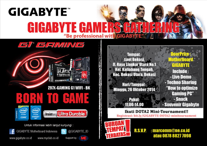 Gigabyte Gamers Gathering Bekasi dan Dota2 Mini Tournament