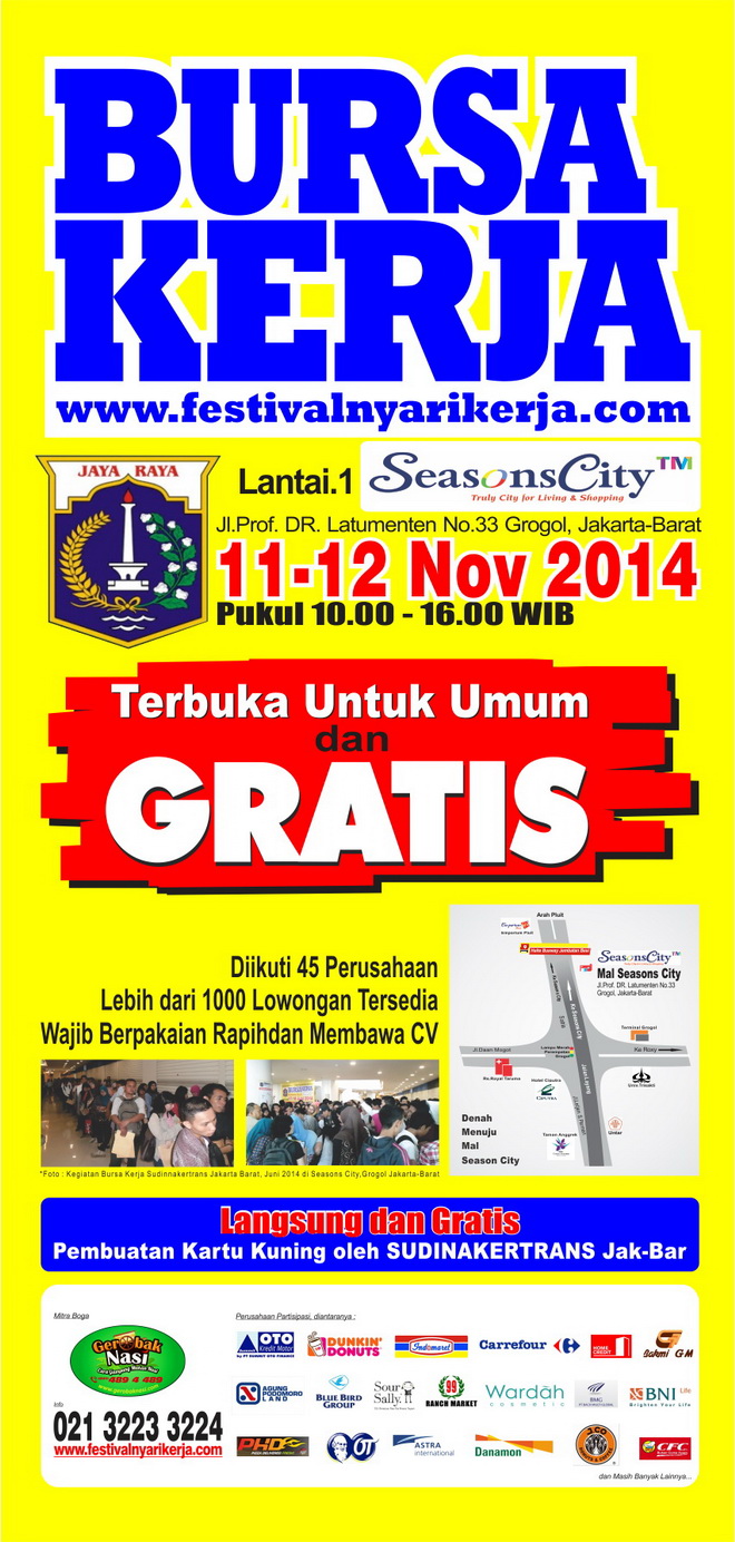 Bursa Kerja Seasons City Mall