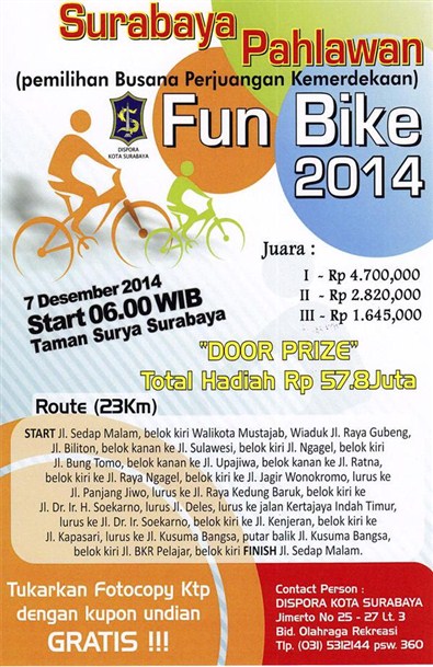 Surabaya pahlawan Fun Bike 2014