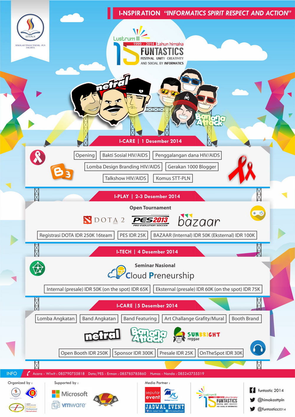 FUNTASTIC LUSTRUM III INFORMATIKA STT-PLN with NETRAL BAND