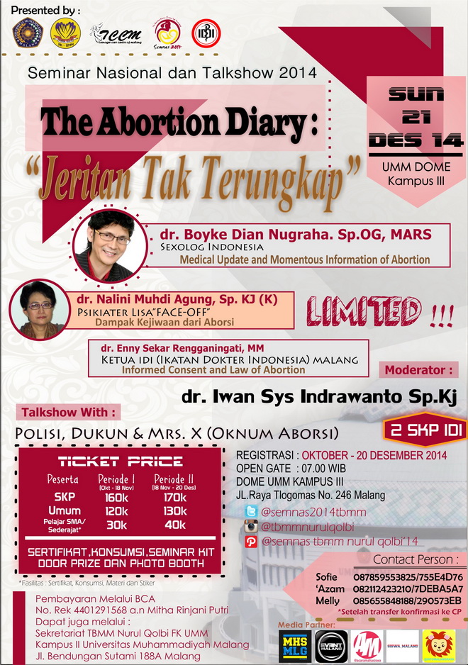 Semnas dan Talkshow 2014: The Abortion Diary 'Jeritan Tak Terungkap'