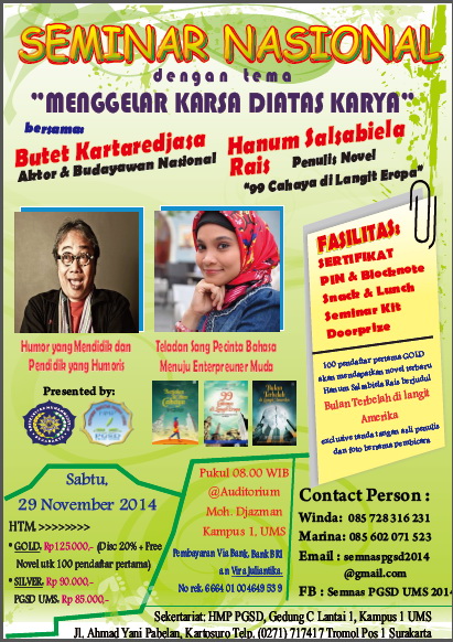 Seminar Nasional "Menggelar Karsa di Atas Karsa"