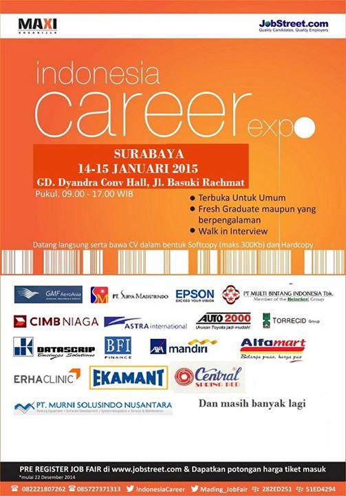 [Job Fair] Indonesia Career Expo - Surabaya