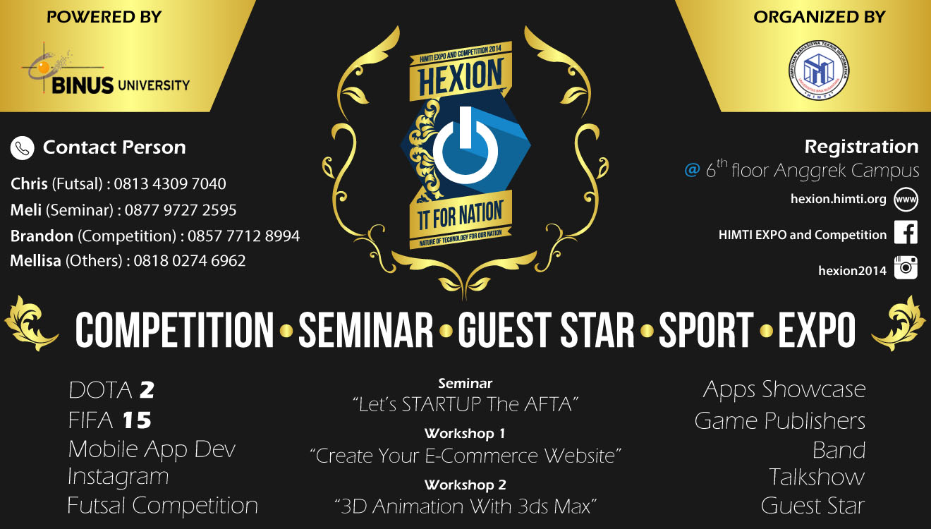 HIMTI Expo and Competition (HEXION) 2014 BINUS University