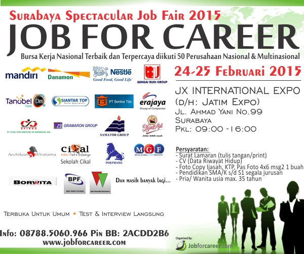 [Job Fair] Surabaya Job For Career - Februari 2015