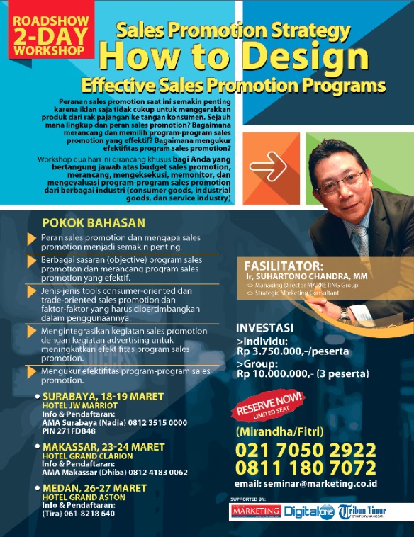 2-Day Workshop - How to Design Effective Sales Promotion Programs