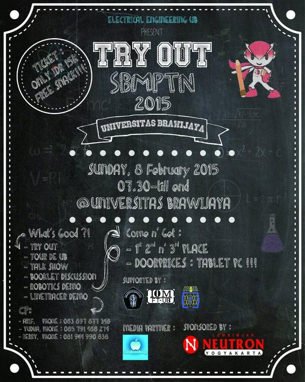 Try OUT SBMPTN 2015 Universitas Brawijaya - Malang