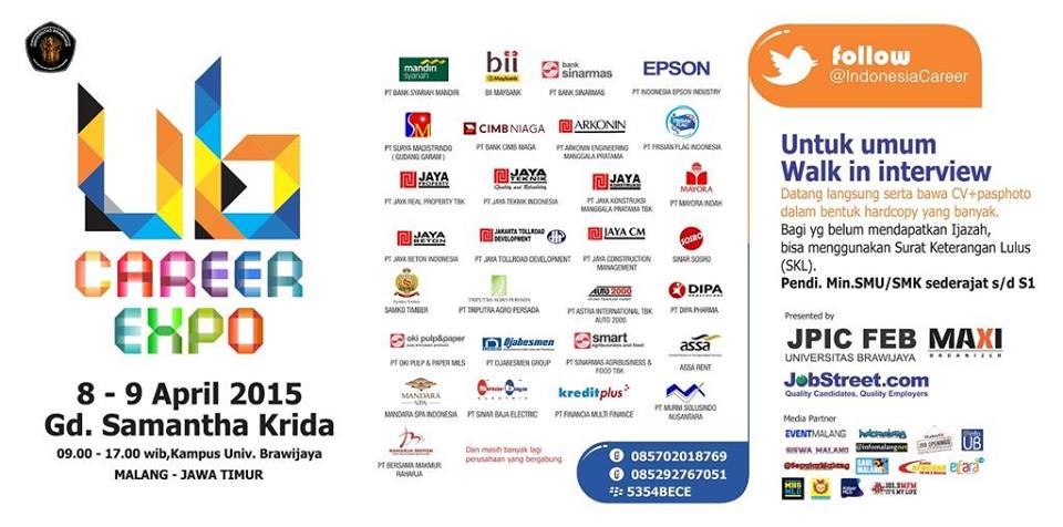 [Job Fair] UB Career Expo Malang