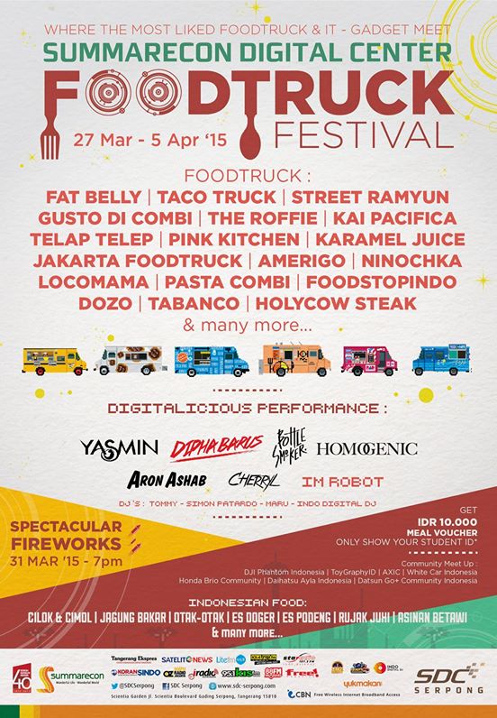 FOODTRUCK Festival Summarecon Digital Center Serpong 2015