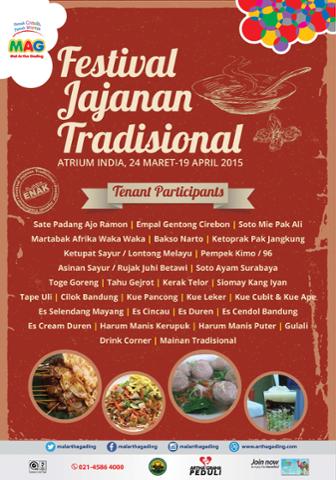 Festival Jajanan Tradisional 2015 Mal Artha Gading