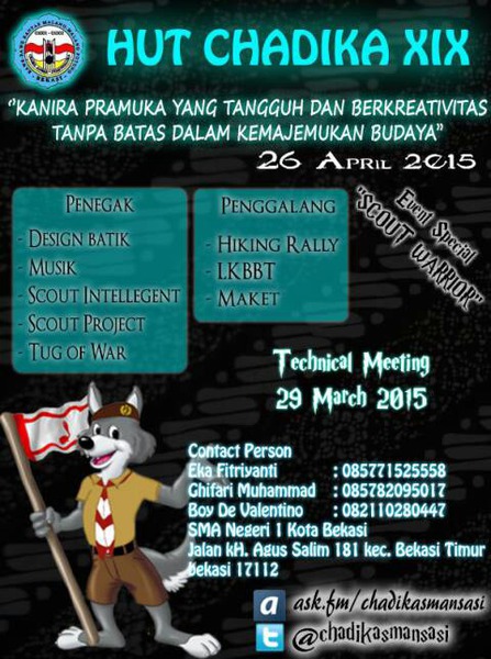 HUT CHADIKA XIX - SMAN 1 Bekasi