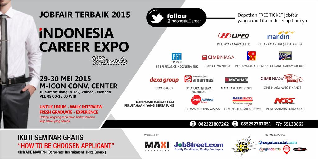 [Job Fair] Indonesia Career Expo Manado