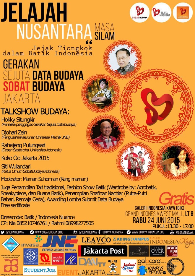 Jelajah Nusantara Masa Silam: “Jejak Tiongkok dalam Batik Indonesia”