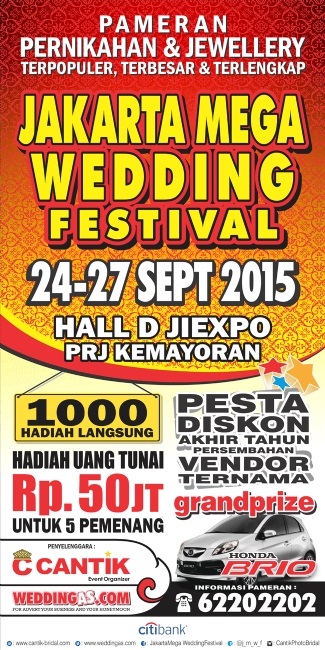 Jakarta Mega Wedding Festival - September 2015