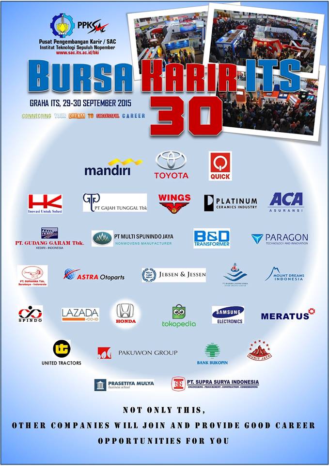 [Job Fair] Bursa Karir ITS Ke 30 Surabaya