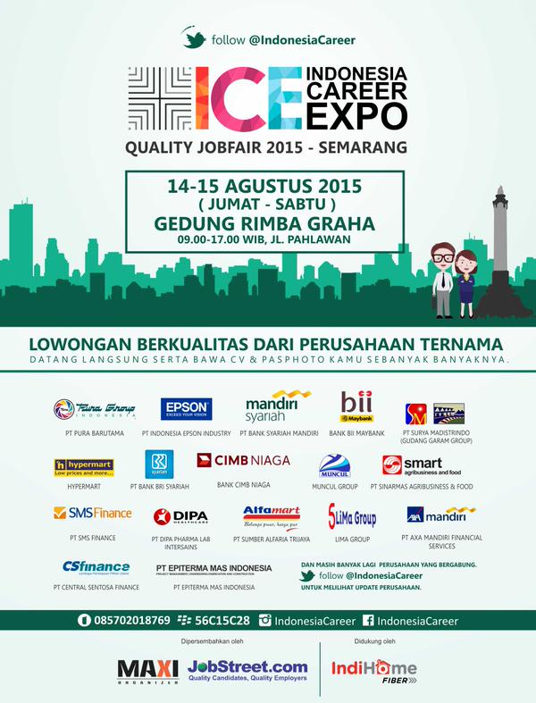 [Job Fair] Indonesia Career Expo Semarang - Agustus 2015