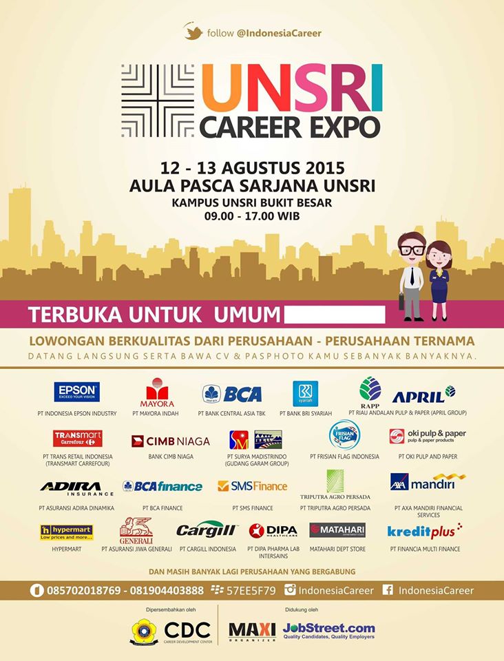 [Job Fair] UNSRI Career Expo - Agustus 2015