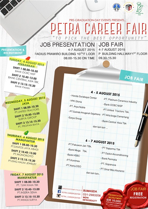 Petra Career Fair “To Pick The Best Opportunity” - Surabaya