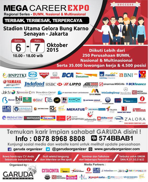 [Job Fair] Mega Career Expo Jakarta - Oktober 2015