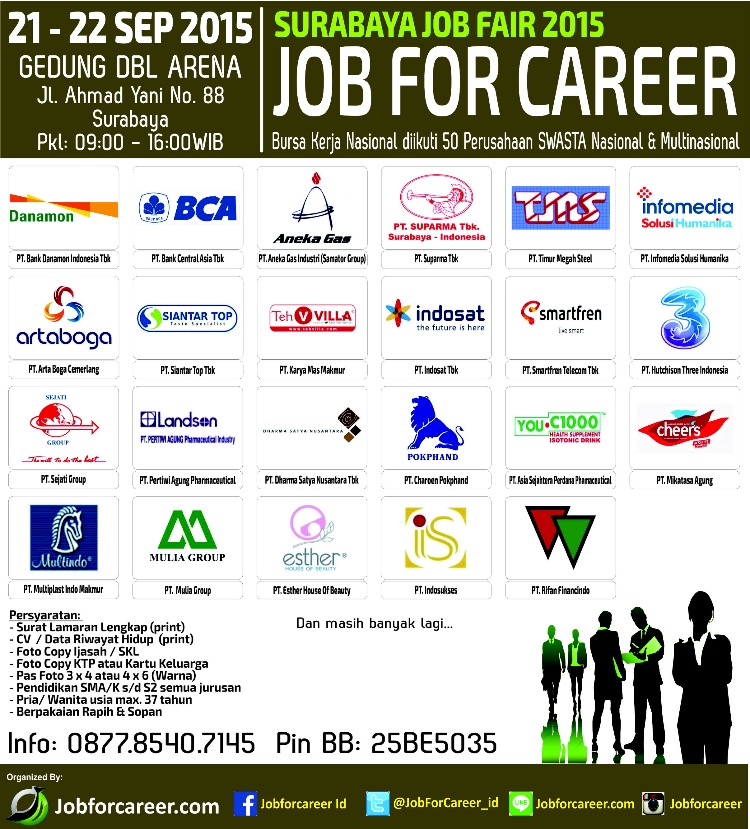 Surabaya Job Fair ''JOB FOR CAREER" - September 2015